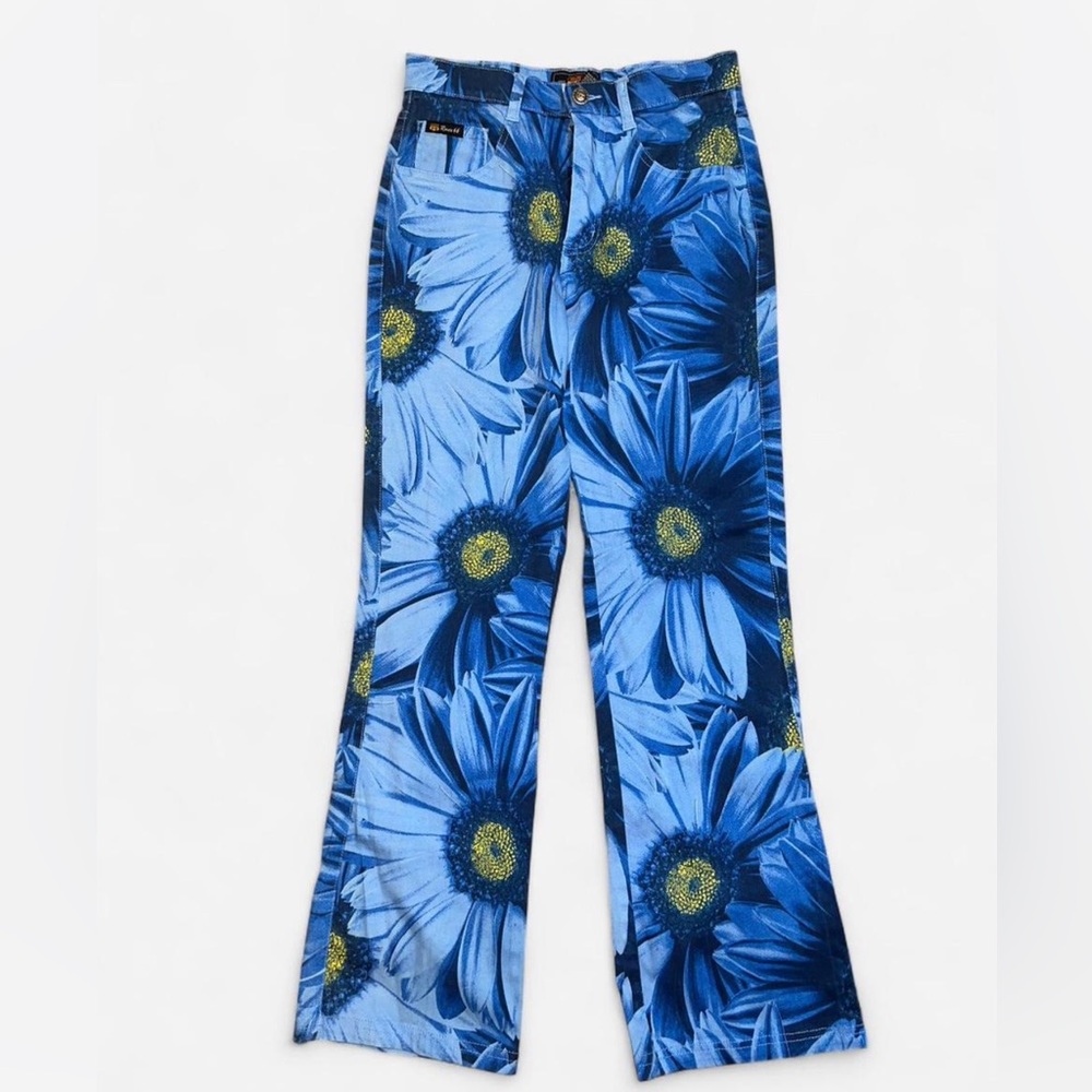 Route 66 Blue Floral Pants sz 14